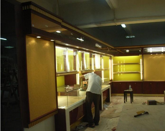 大量批發(fā)定做成都珠寶展柜圖片