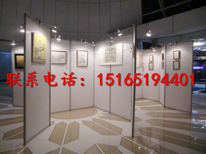 淄博标摊展位租赁，书画展板，画展展墙出租厂家图片