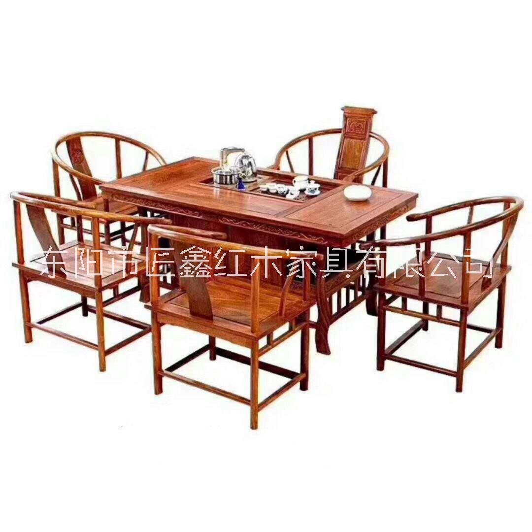 东阳匠鑫红木家具 花梨木茶桌11