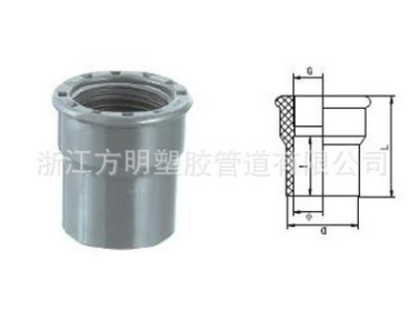 生产供应 防水绝缘密封内螺直通 直通变径 UPVC污水处理管道图片