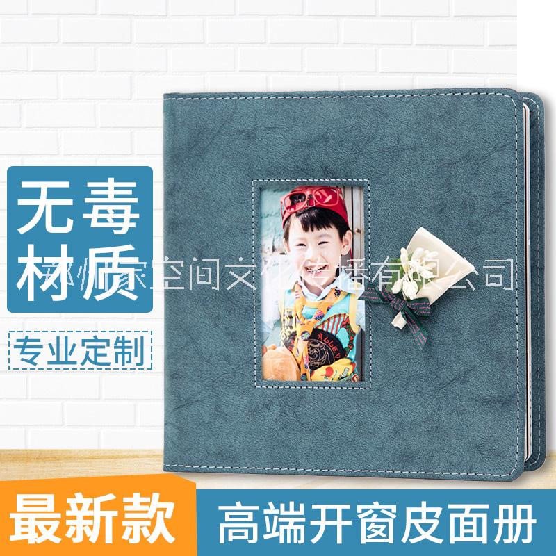 8寸方開窗影樓高檔皮面相冊(cè)圖片