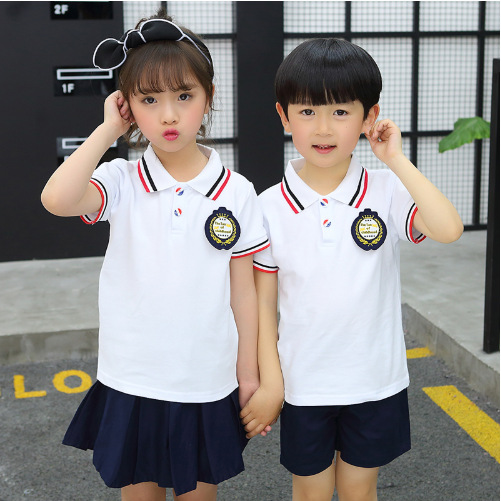 2019新款纯棉夏季园服班服校服运动服六一儿童套装图片