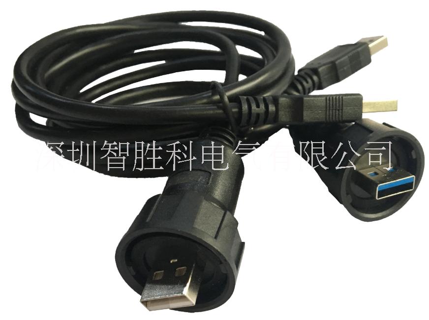 USB3.0防水连接器 防水母座 双层A母焊线式图片