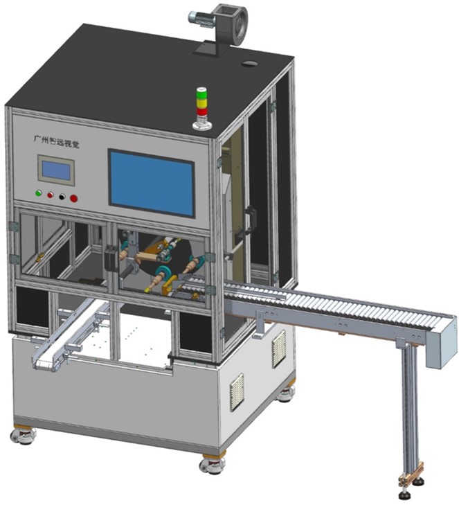 新一代筆桿類包裝視覺檢測(cè)機(jī)圖片