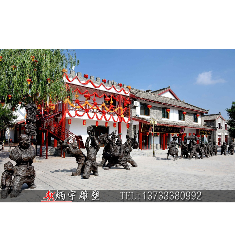 曲陽縣炳宇雕塑 古代迎親隊(duì)伍雕塑圖片/曲陽縣炳宇雕塑 古代迎親隊(duì)伍雕塑樣板圖 (3)