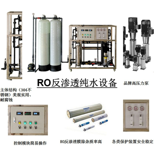 江门纯水机   反渗透纯水设备 原水处理设备图片