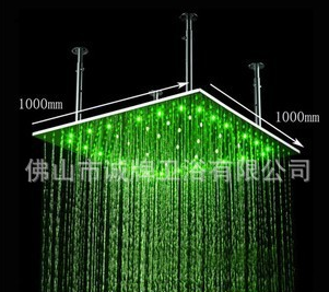 1000MM方形LED顶喷花洒图片