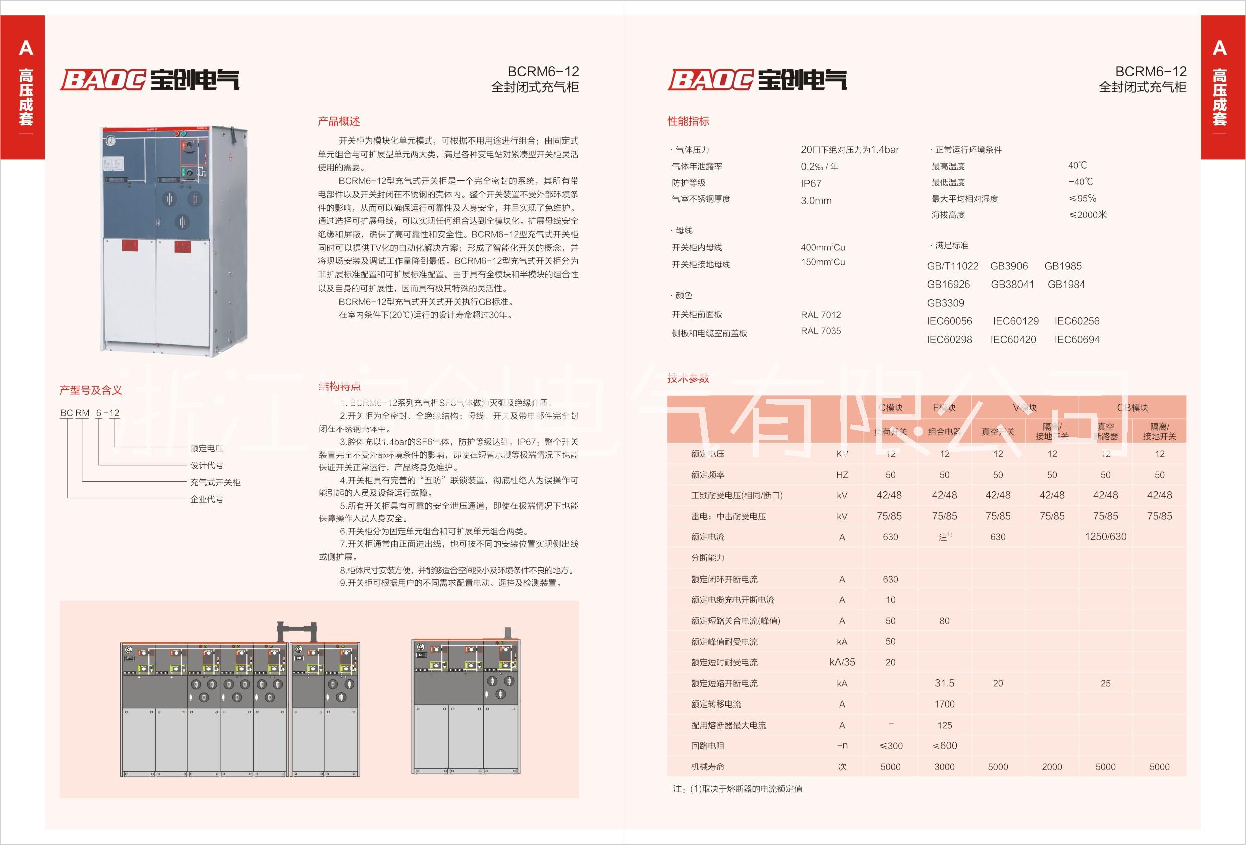 SRM6-12充气柜种类作用图片