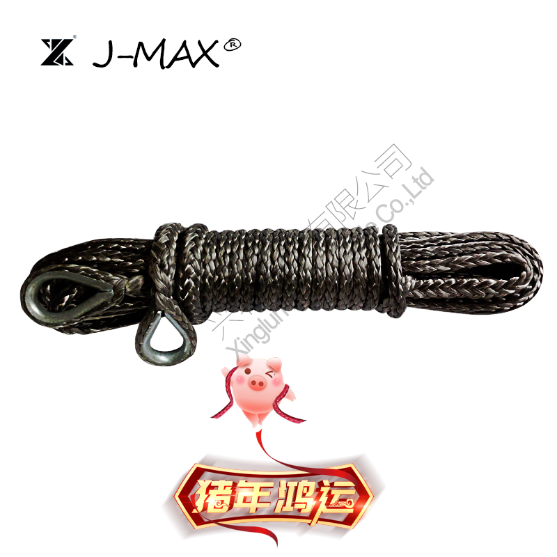 J-MAX10mm超高分子越野车绞盘绳拖车绳救生救援绳9.3吨加厚图片