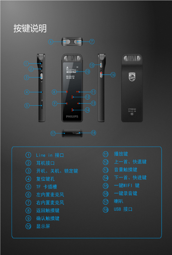 wifi录音笔方案 蓝牙录音  笔方案 超长待机录音笔方案 智能录音笔研发公司图片