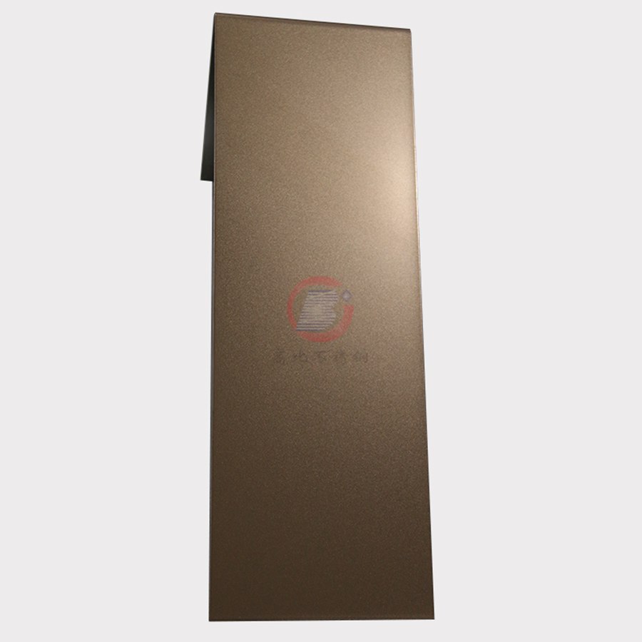 高比噴砂玫瑰金不銹鋼板 304玫瑰金噴砂板