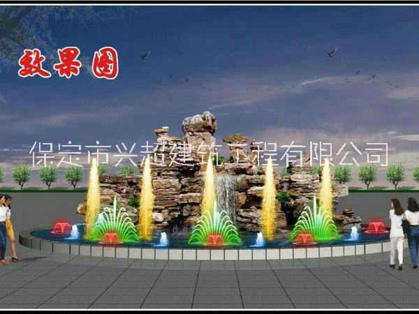 生态园水泥假山制作  水泥假山制作 乐陵市水泥假山图片