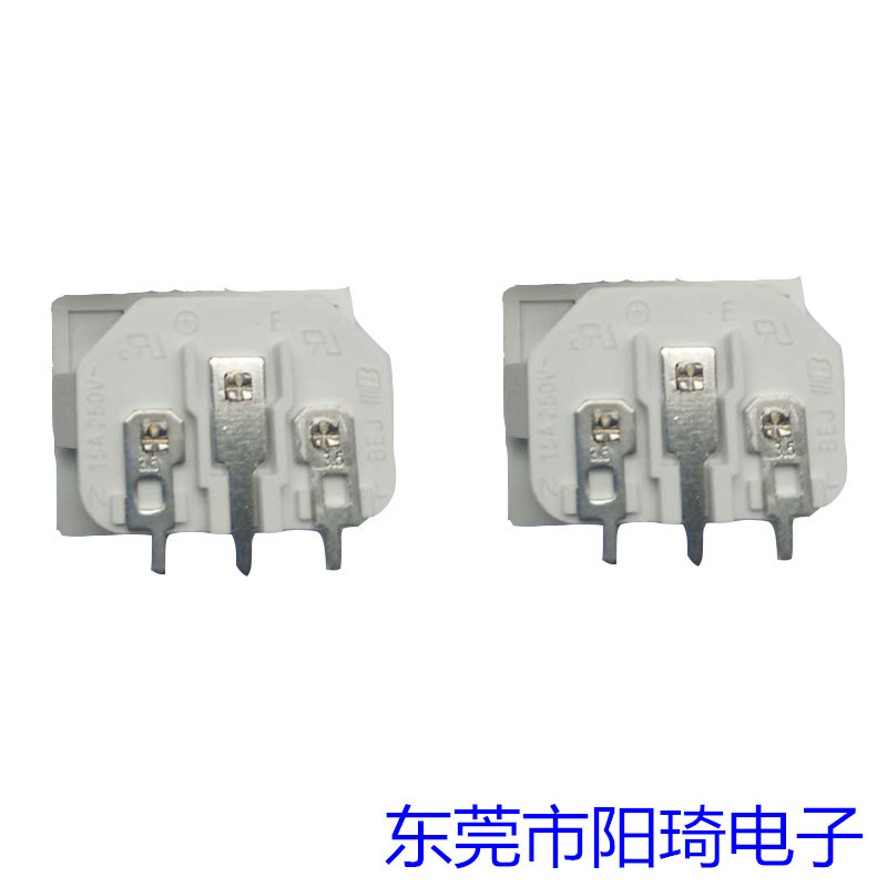 白色C14品字型插座圖片/白色C14品字型插座樣板圖 (4)