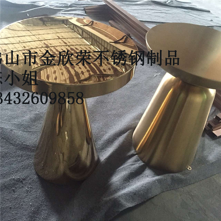 黑钛拉丝不锈钢茶几 时尚不锈钢茶几 不锈钢茶几厂家