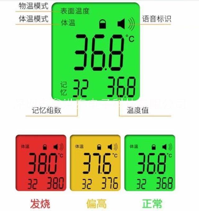 额温枪显示屏红外测温仪显示屏LCD显示屏 LCD额温枪显示屏