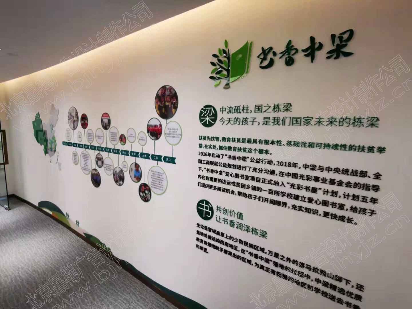 北京市企业文化墙设计制作公司厂家