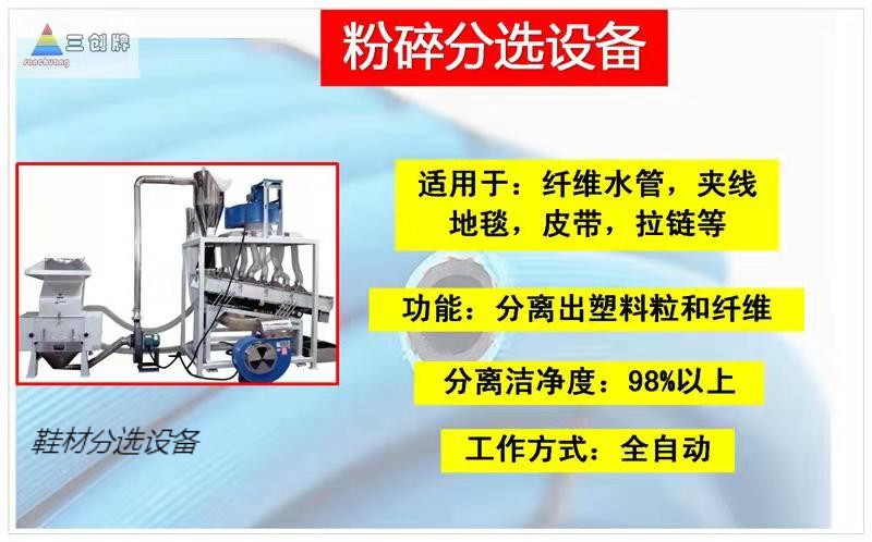 广东分选机厂家广东分选机厂家 可分选纤维水管 地毯材料 鞋材等分选洁净度到95-99%以上【东莞市三创塑胶机械有限公司】