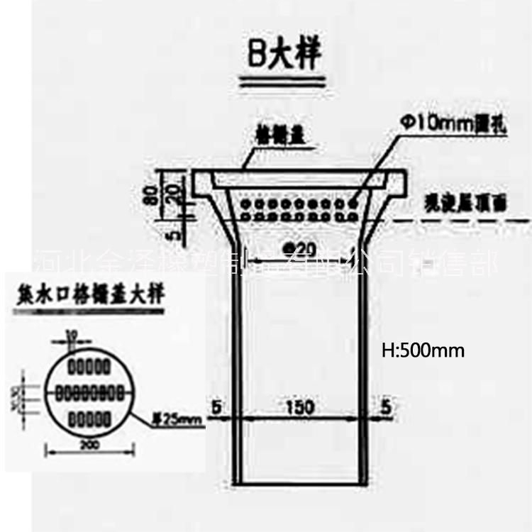 160x500mmPVC泄水管 福州安装桥梁高速PVC泄水管 泄水管厂家批发图片