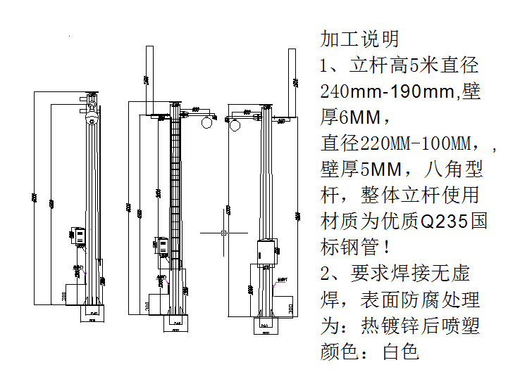 交通显示屏立杆_交通龙门架_交通监控杆_电子警察监控立杆_易通恒业专业定制，产品质保10年！图片