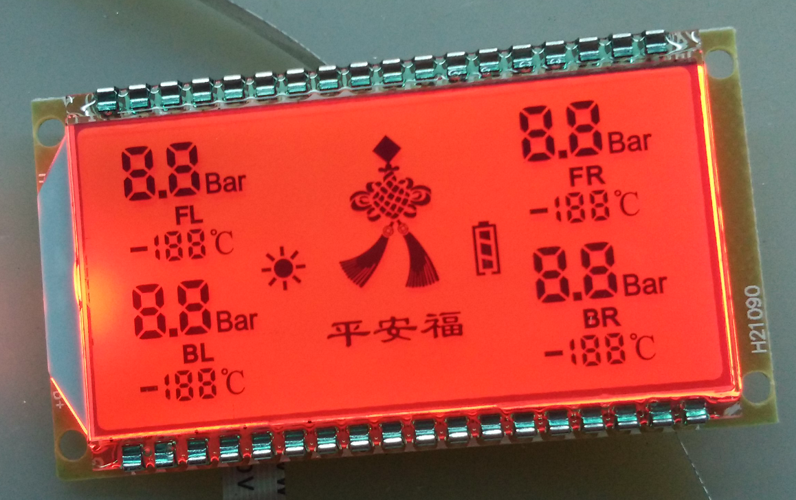 电动车电瓶车LCD液晶屏 加油机LCD液晶屏 无人机遥控手柄段码液晶显示屏 电梯LCD液晶显示屏图片