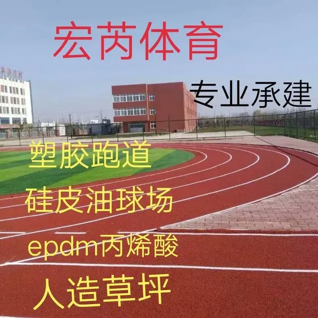 硅PU球场EPDM人造草坪环氧地坪图片