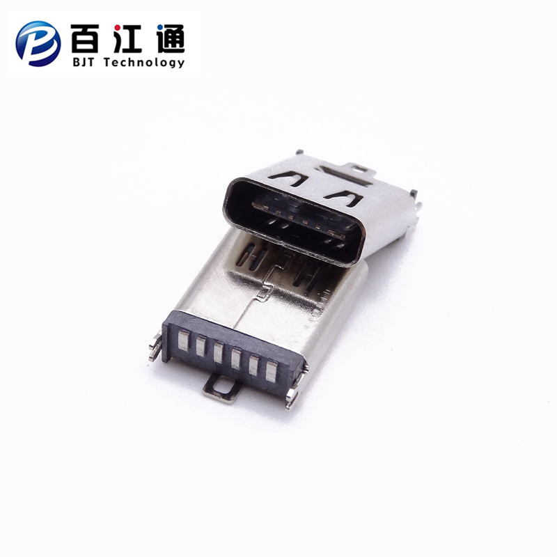 立贴母座   USB3.1C/F   type-c6P母座    板上立贴式type-c6P母座