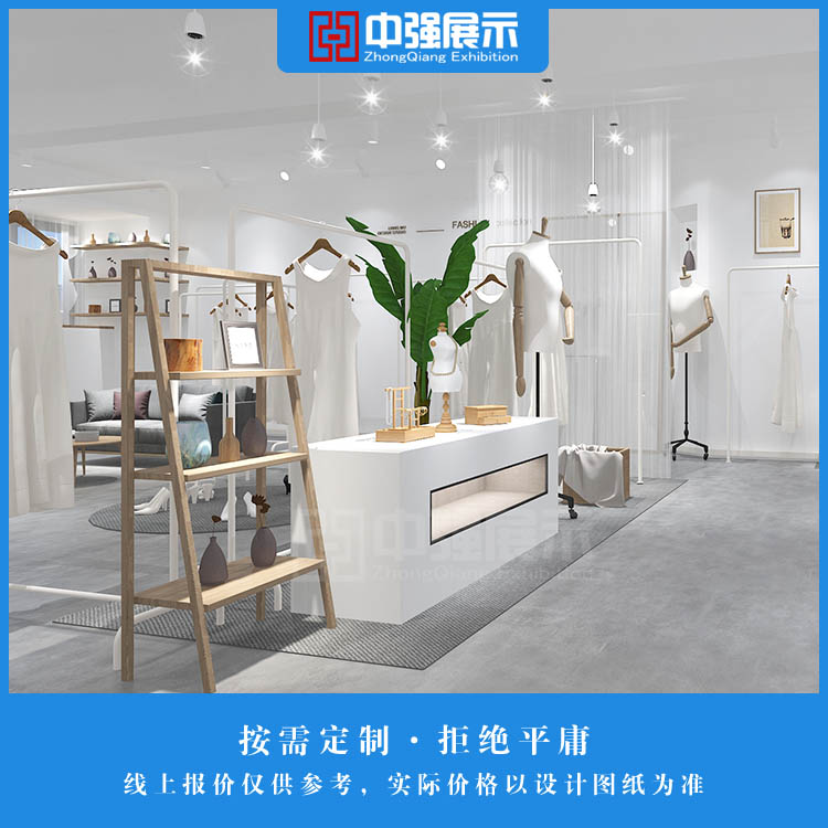 南京服装展柜展示柜定制2020新款服装店铺装修设计图片