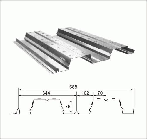 山西688型开口楼承板多少钱,镀锌压型楼层板厂家_盛大怡达彩钢