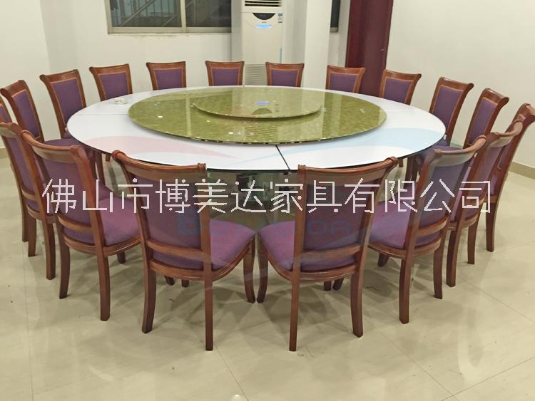連體鋼架電動旋轉(zhuǎn)餐桌圖片