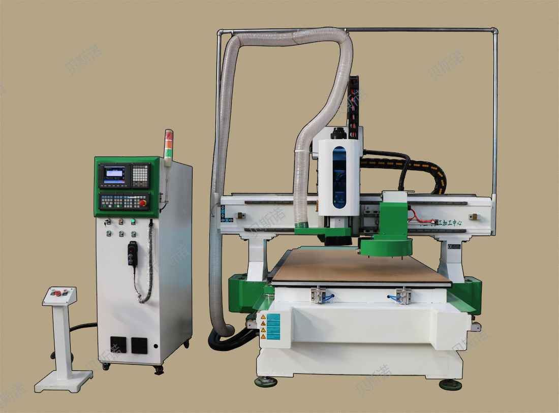 自动换刀数控开料机 板式家具隐形件开槽打孔 厂家直销雕刻机 自动换刀加工中心图片