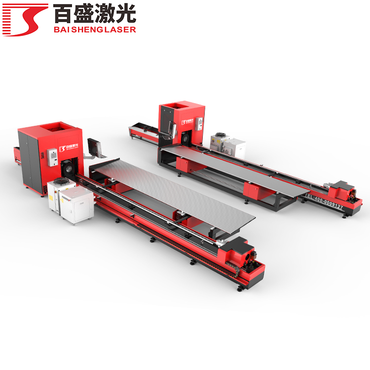 半自动激光切管机管材切割机-百盛激光