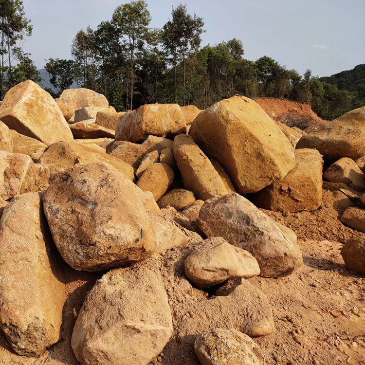 福建天然黄石头别墅假山庭院小区户外风景自然石价格优惠图片