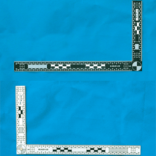 30x15厘米双面黑白直角尺图片