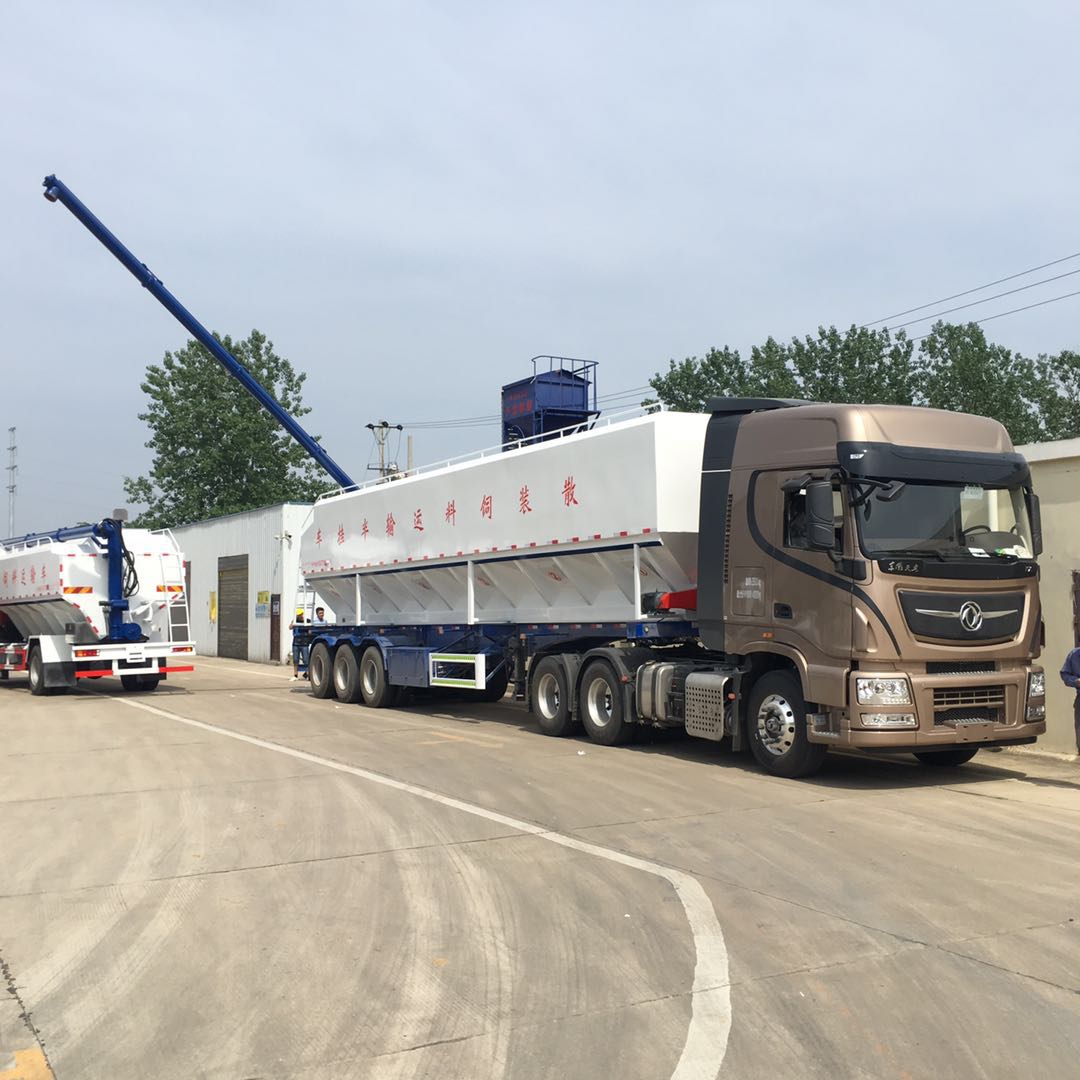 散装饲料运输车-价格-定做-哪家好 散装饲料运输车定做图片