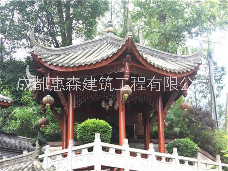 亭子 仿古亭子 实木亭子仿古亭子成都实木仿古凉亭定制加工厂 亭子 仿古亭子 实木亭子