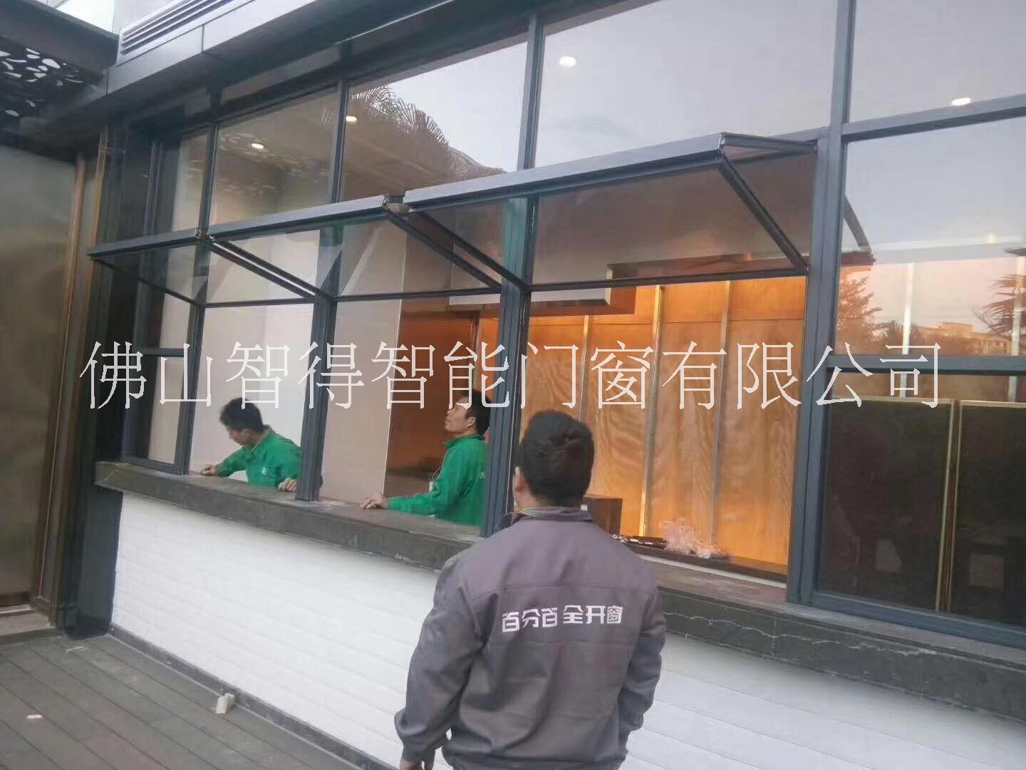 55系列上翻折叠窗生产厂家直销 适用与各种临街商铺