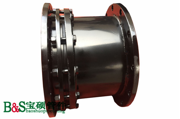 雙法蘭伸縮節(jié) 鋼塑管件圖片