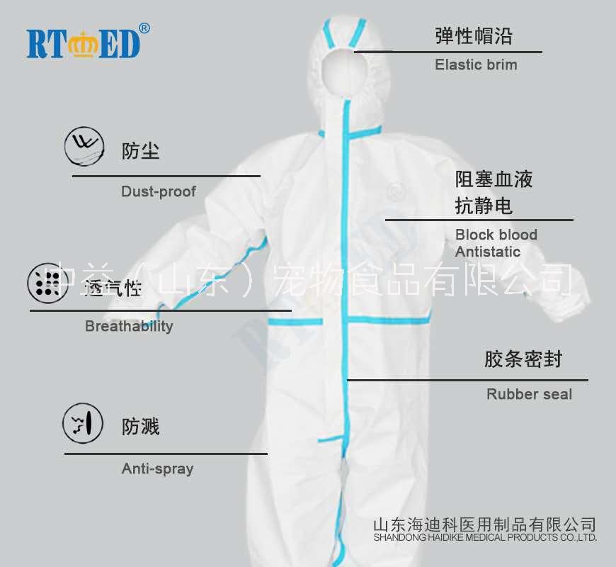 海迪科一次医用防护服海迪科防护图片