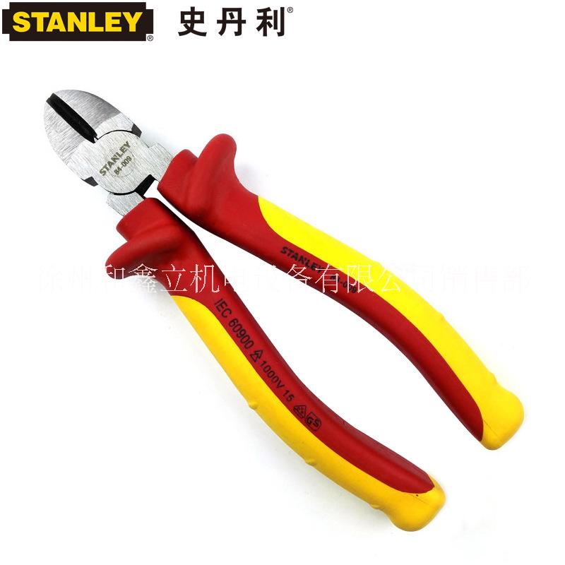 一级代理STANLEY/史丹利FatMax绝缘窄头斜嘴钳6寸84-009-23斜口钳电工工具