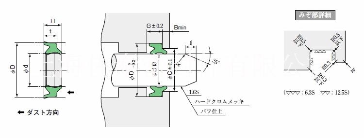 防尘密封圈SDR-14型 气缸轴用密封圈  SDR型密封