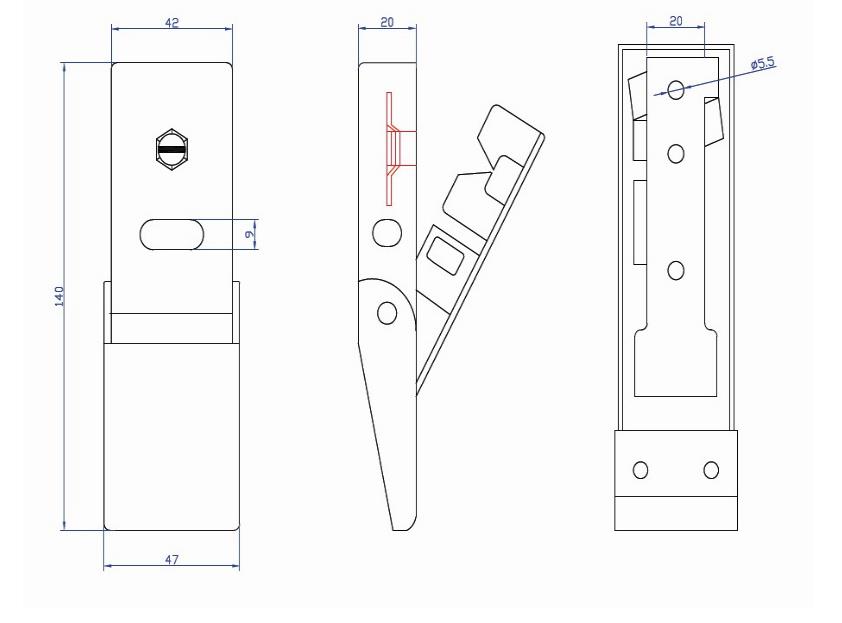 箱门锁图片/箱门锁样板图 (4)