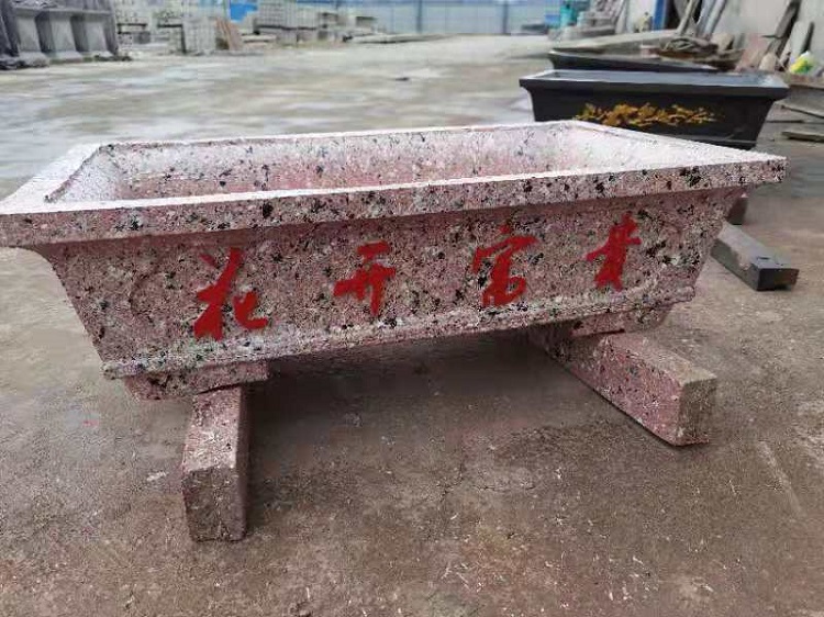 水泥浮雕花盆 預(yù)制花盆圖片
