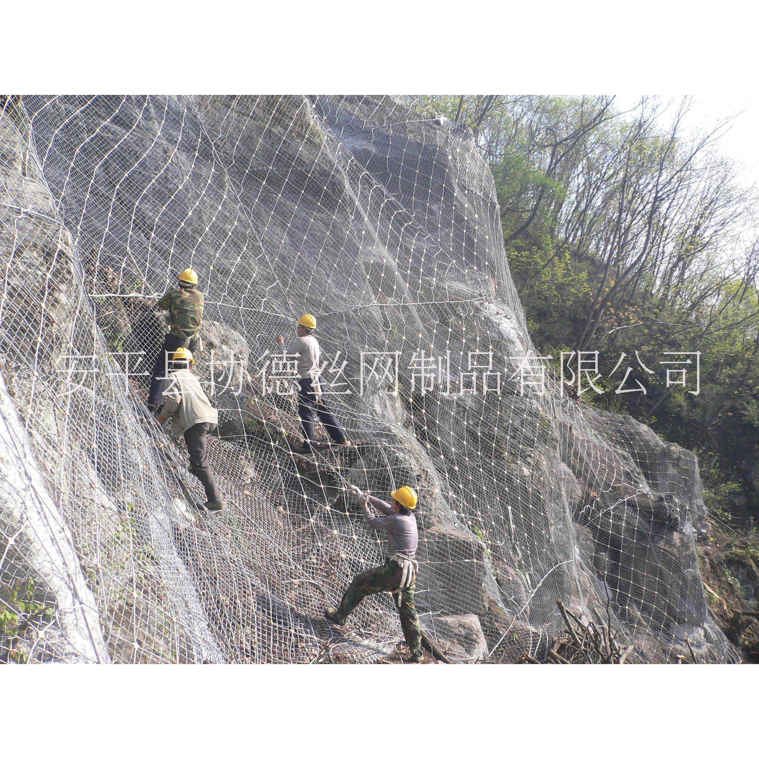 边坡防护网主动边坡防护网 河北安平协德丝网边坡防护网生产厂图片