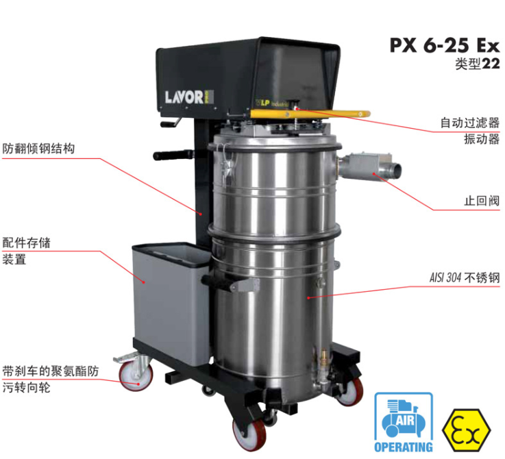 意大利乐华LAVOR喷抽式吸尘器一 酒店厨房保洁窗帘地毯沙发吸尘器图片