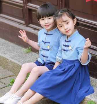 幼儿园国学风园服夏季装小学生校服演出服中国风复古风款式多图片