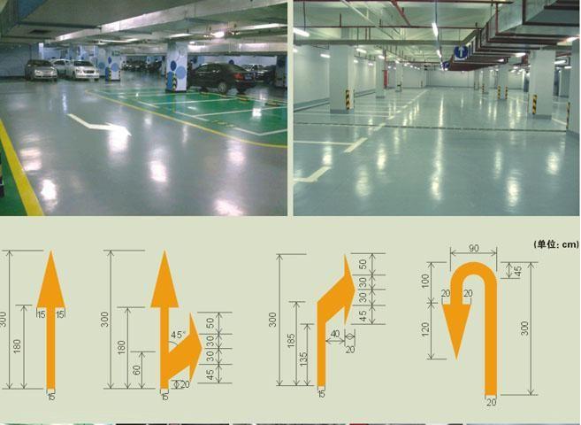 济南停车位划线济南小区道路划线济南停车场标线图片