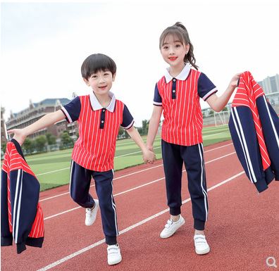 儿童班服春夏秋季三件套学院风小学生校服运动套装幼儿园园服图片