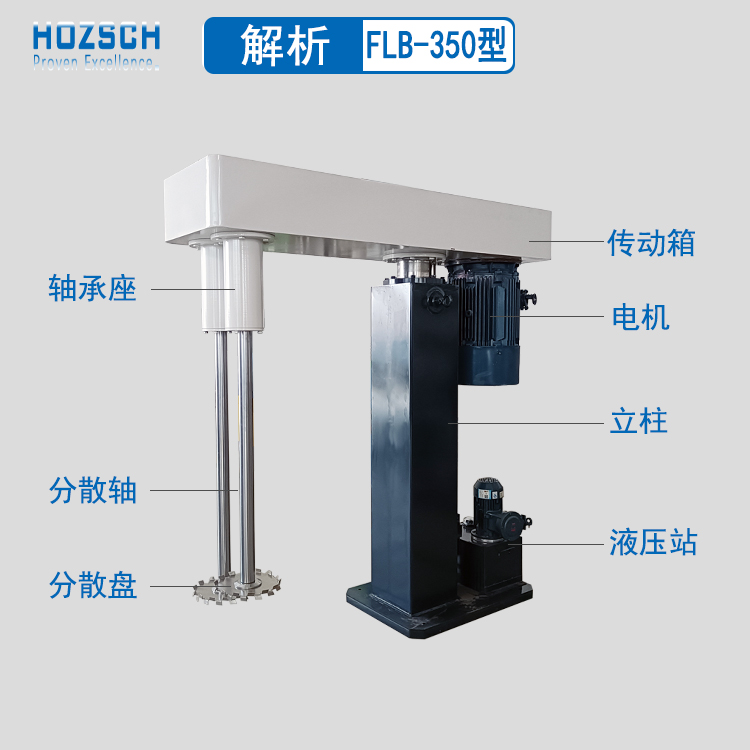 双轴高速分散机供应FLB双轴高速分散机 化工乳胶漆胶水搅拌分散机 液压变频双轴搅拌机