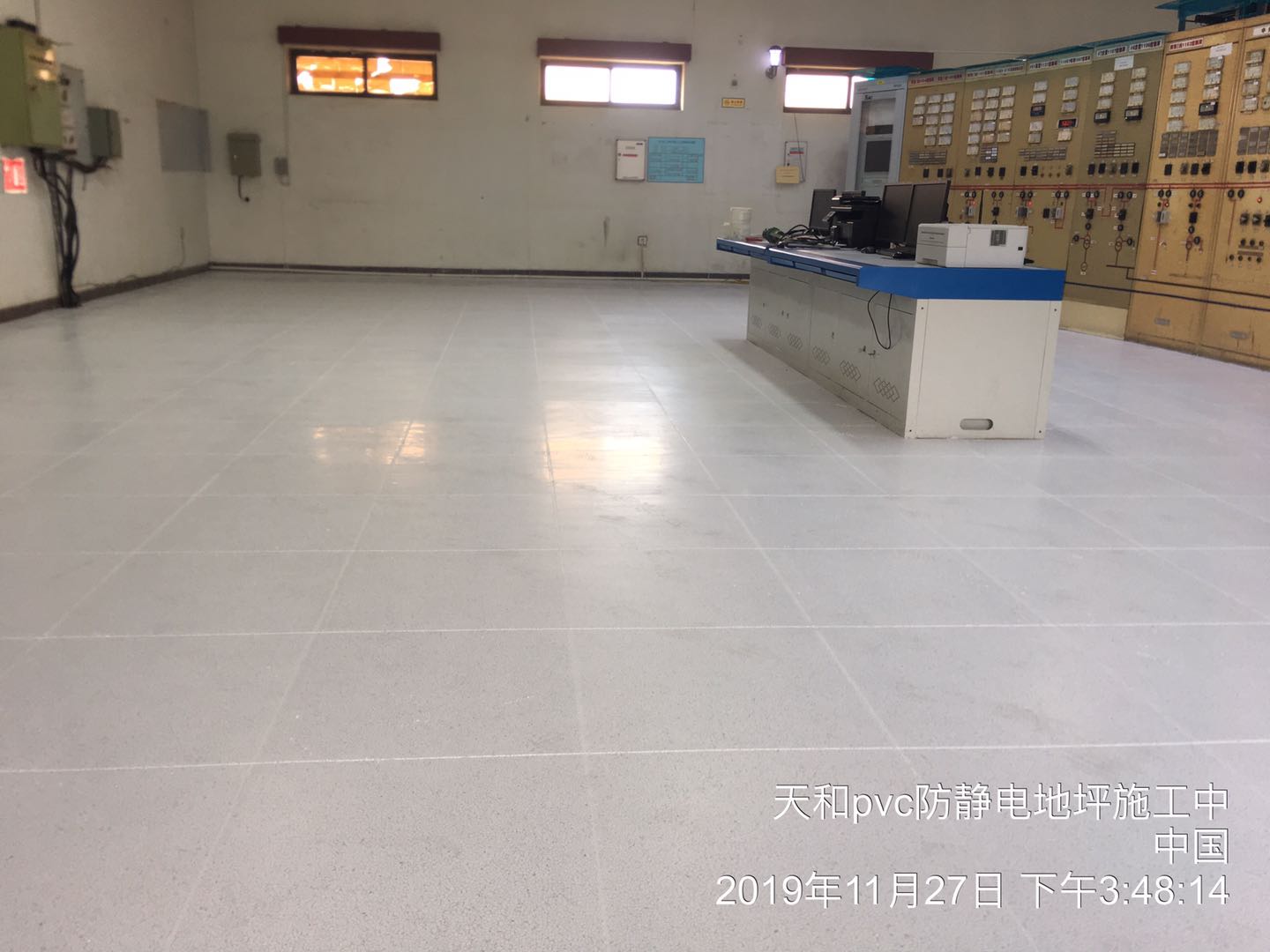 供应环氧树脂防静电地板-广东中山环氧树脂防静电地板厂家【深圳天和地坪】图片