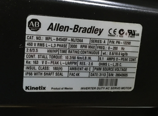 美国Allen-Bradley罗克韦尔MPL-B560F-MJ24AA